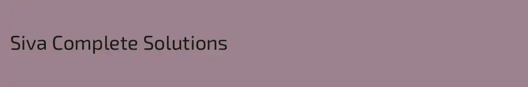 Siva Complete Solutions